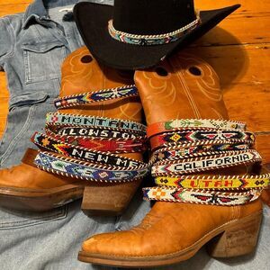 Handbeaded Hat Belts and a few belts- see measurements‎ . *Pricing is for only 1